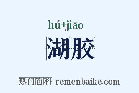 湖胶是什么意思的图片